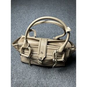 Womens Burberry Beige Quilted Leather Manor Satchel Bag, Size One Size